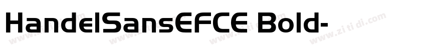 HandelSansEFCE Bold字体转换